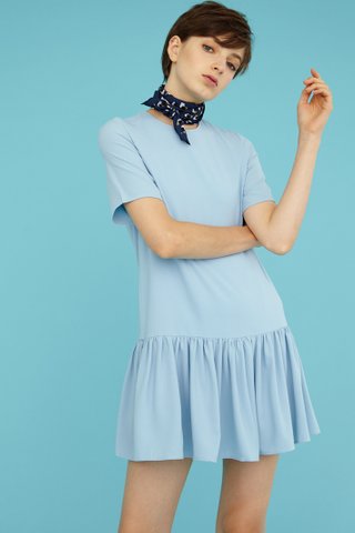 PIPER T-Shirt Playsuit in Powder Blue
